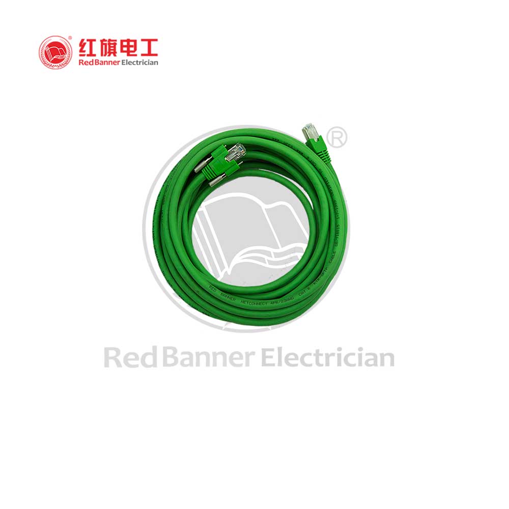 KTR-CAT6a 六類 高柔網(wǎng)線連接線,KTR_SFTP_CAT6a_Conn,高柔性電纜,拖鏈電纜,機器人網(wǎng)線,,機器人電纜,雙絞線,網(wǎng)線,超六類,高柔網(wǎng)線,紅旗電工